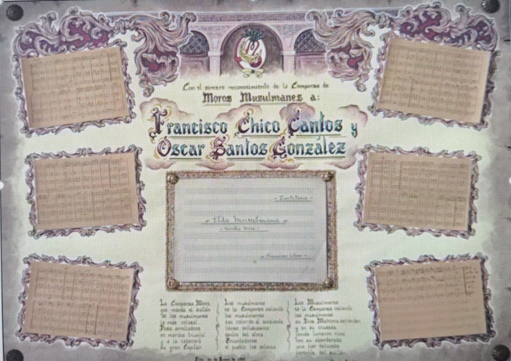 Partitura original de Francisco Chico Cantos y Óscar Santos González.