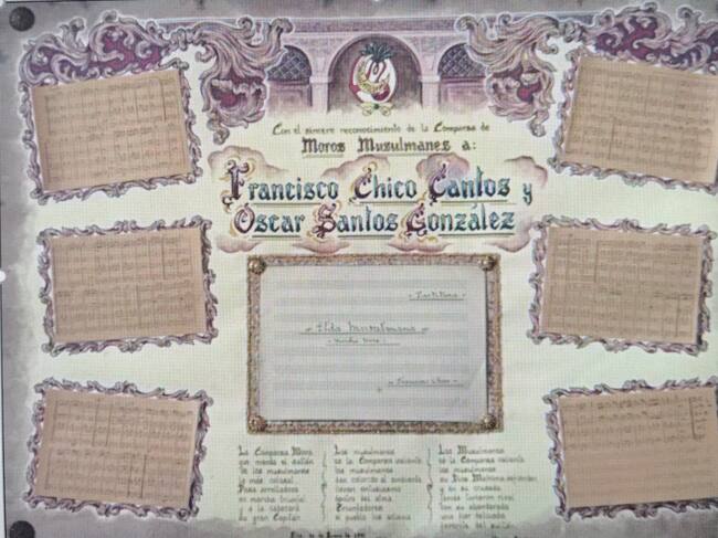 Partitura original de Francisco Chico Cantos y Óscar Santos González.
